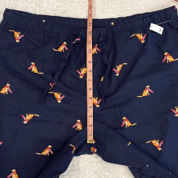 GAP Flannel Cotton Navy Dog Pj’s Pyjama Pants - Picture 8 of 11
